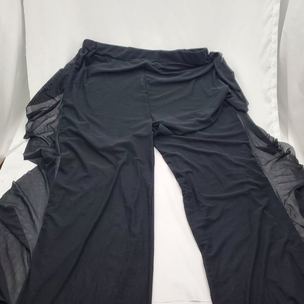 🖤 The Art of Allure: Sheer Ruffle pants / Swimsuit cover up L/XL - Picture 4 of 5